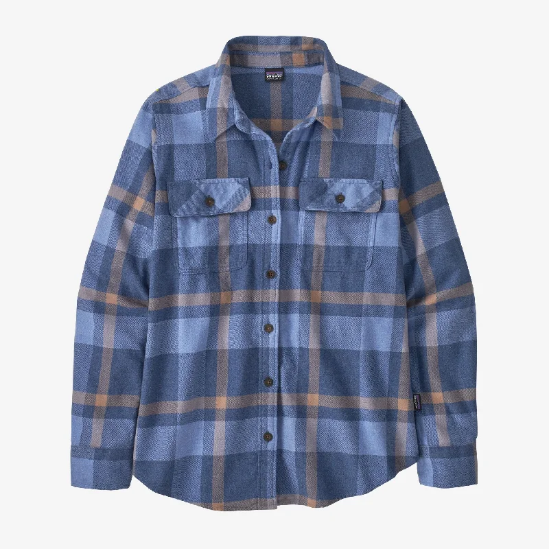 Women's Blouse for EveningWomen's Long-Sleeved Organic Cotton Midweight Fjord Flannel Shirt