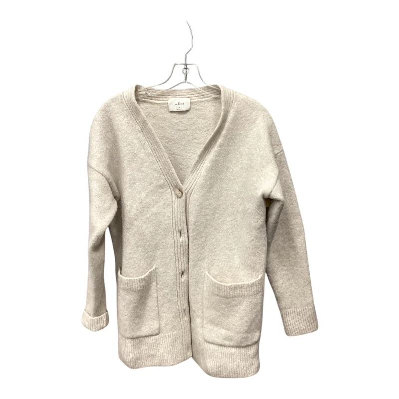 Women's Sweetheart Neck SweatersSweater Cardigan By Wilfred In Cream, Size: M