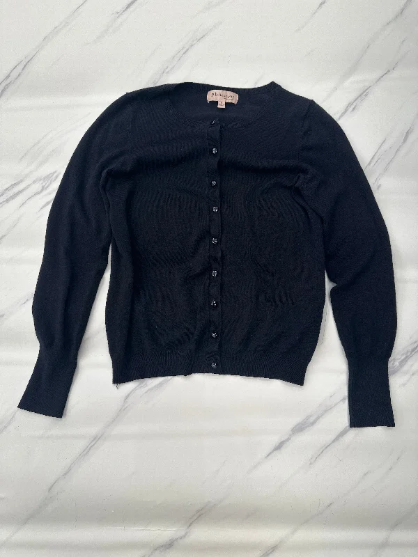 Women's Peter Pan Collar SweatersSweater Cardigan By Philosophy In Black, Size: S