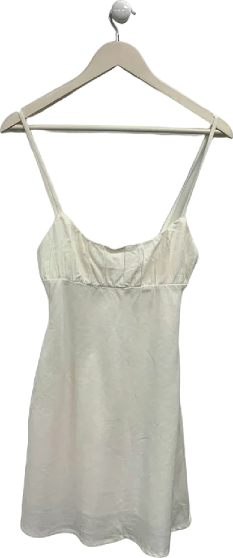 Women's Norwegian SweatersBershka White Strappy Dress UK S