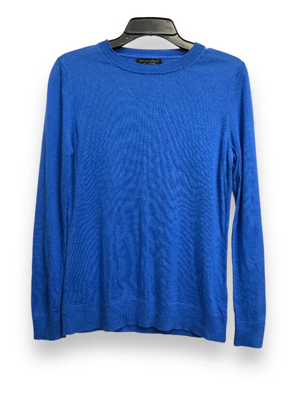 Women's Sweetheart Collar SweatersSweater Cashmere By Banana Republic In Blue, Size: S