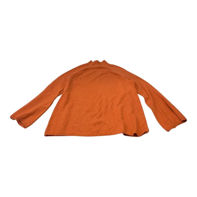 Women's Rounded Collar SweatersSweater By Du Jour In Orange, Size: M