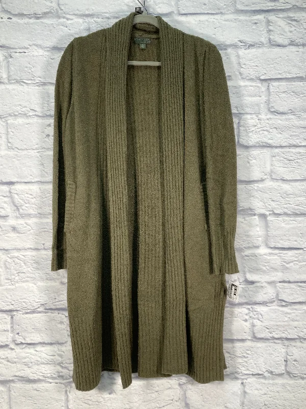 Women's Woolen SweatersSweater Cardigan Designer By Barefoot Dreams In Green, Size: S