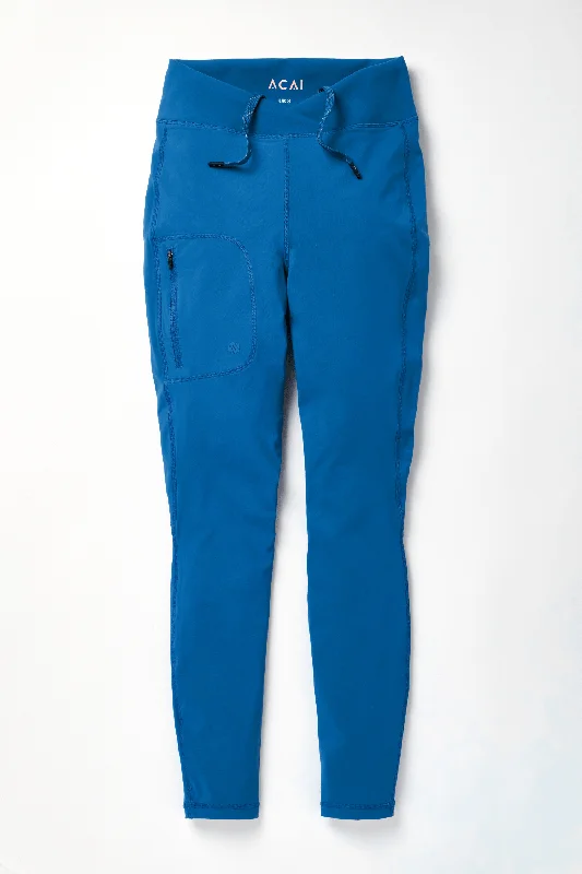 Women's Jodhpurs with Keyhole NeckShower Resistant Softshell Leggings - Ink Blue