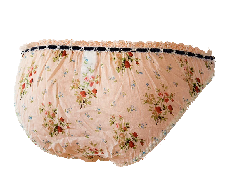 lace trim ladies' underwearFloral Ivory Full Brief