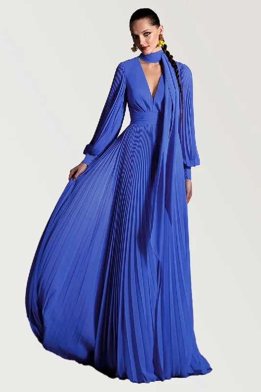 Women's Cap-Sleeve DressesNoelani Pleated Maxi Dress