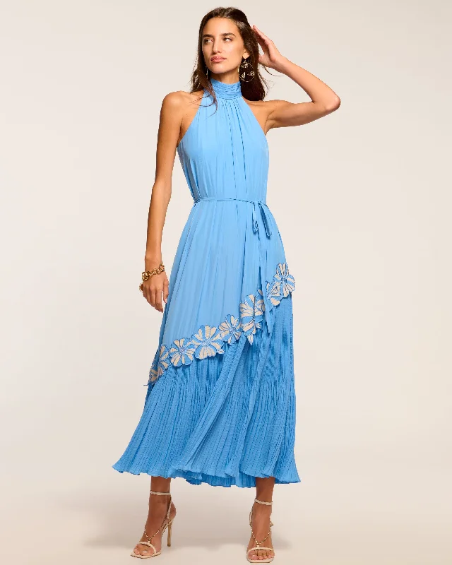 Women's One-Shoulder DressesEleah Embellished High Neck Maxi Dress