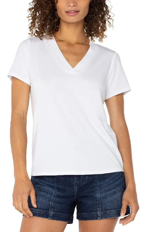 Women's Jodhpurs with V-Shaped HemSHORT SLEEVE KNIT TEE