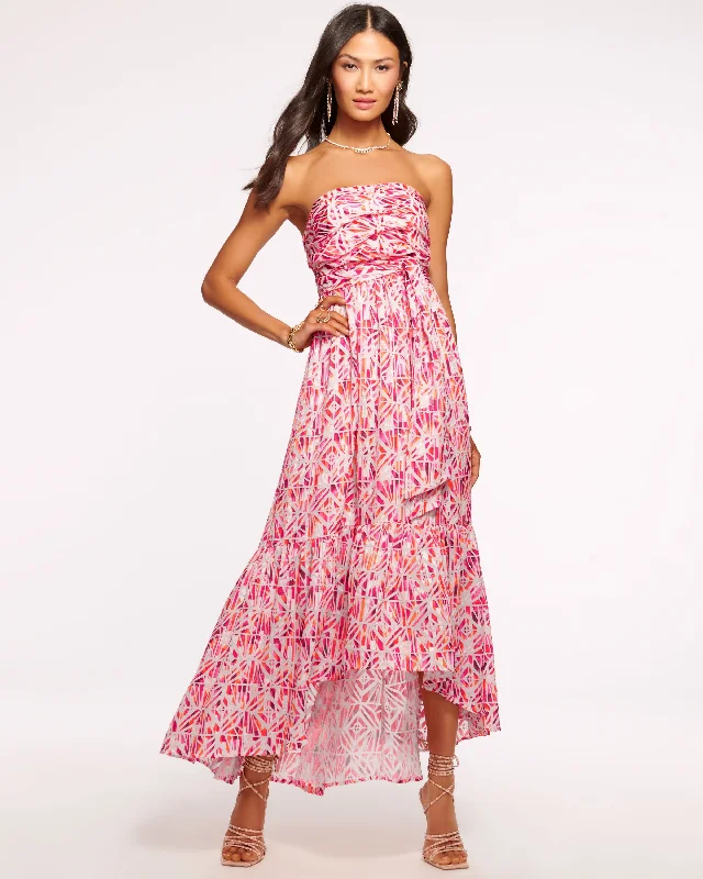 Women's Bell-Sleeve DressesHarlee Smocked Strapless Maxi Dress