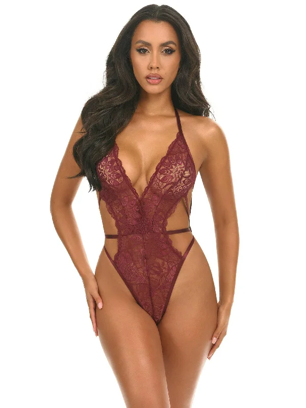 lace-trimmed chemise lingerieLina Teddy