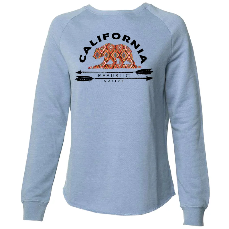 Women's Hooded Sweatshirts with ZipperCalifornia Republic Native Super Soft Crewneck Sweater