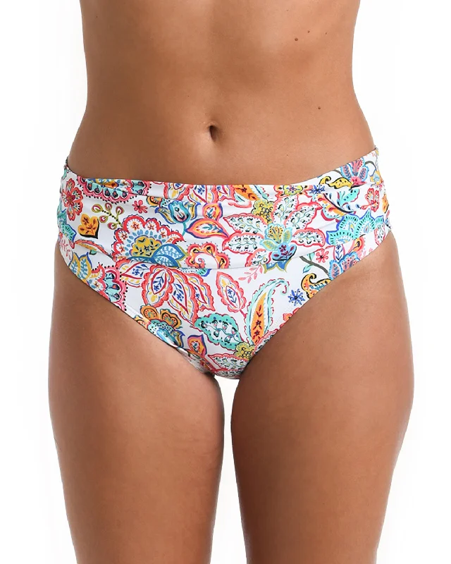 2024 La Blanca Gypsy Soul Shirred Band Hipster Bottom - Lb4cj95