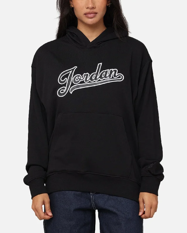 Women's Hooded Sweatshirts with Herringbone LiningJordan Flight MVP Fleece Pullover Hoodie Black