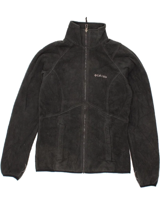 Women's Puffer CoatsCOLUMBIA Womens Fleece Jacket UK 10 Small Black Polyester