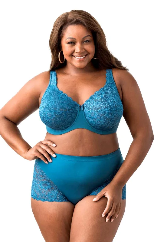 high-support sports bras for crossfitLacey Curves Underwire Bra 2311 Teal