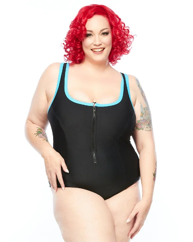 Racer Back Swimsuit - Zip (E-G)