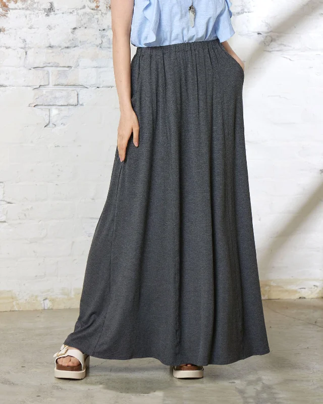 Women's Straight Hem SkirtsSoft Lightweight Flowy Maxi Skirt