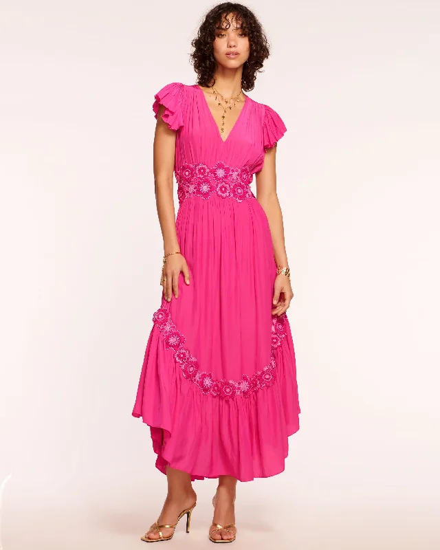 Women's Cut-Out DressesNancy Embellished Short Sleeve Maxi Dress