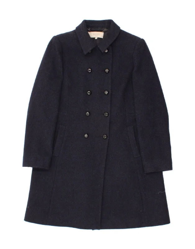 Women's Parka CoatsHOBBS Womens Overcoat UK 16 Large Navy Blue Wool