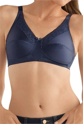 plus-size underwire balconette brasAmoena Nancy Wire-Free Bra - Dark Blue Order Code: 44417