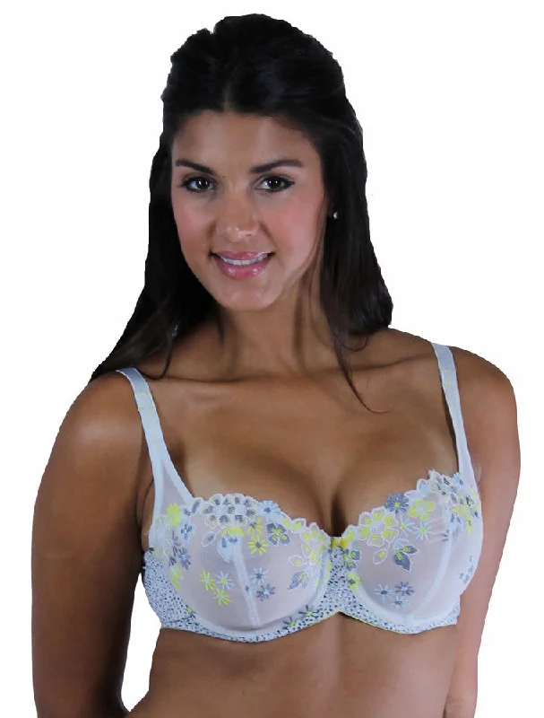 floral lace lingerie setsMadagascar Twin Print Balconette Bra #16311