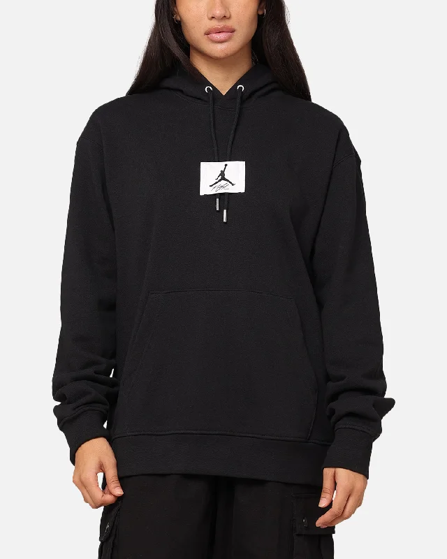 Women's Hooded Sweatshirts with Welt PocketsJordan Essentials Statement Fleece Pullover Hoodie Black/Sail