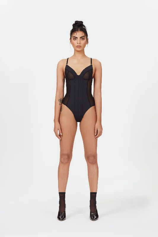 stretch lace high-cut pantiesPaloma / The Bodysuit