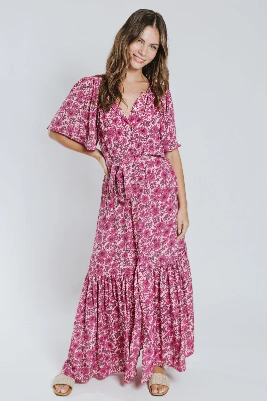 Women's Low Collar DressesSonia Belted Maxi Dress