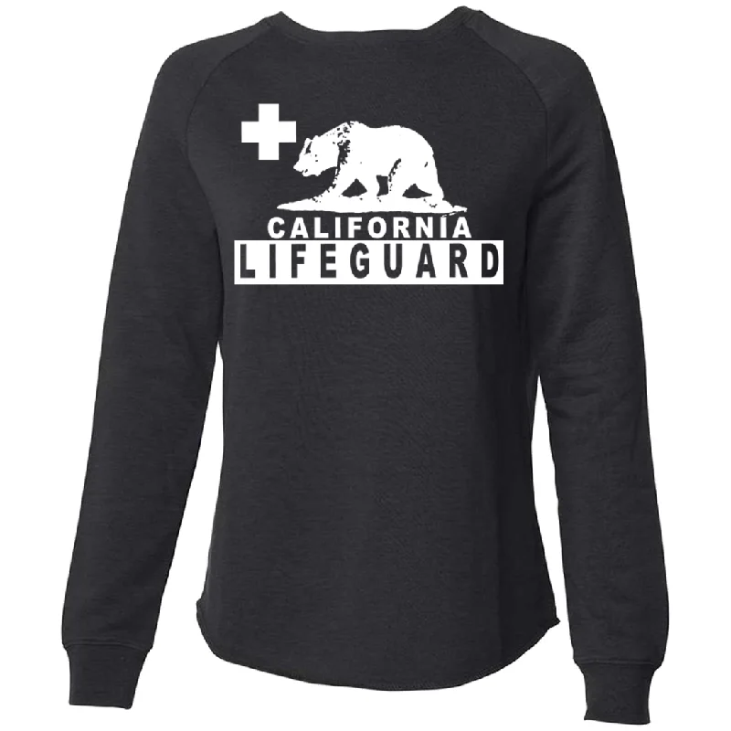 Women's Hooded Sweatshirts with Cozy FabricCalifornia Lifeguard Super Soft Crewneck Sweater