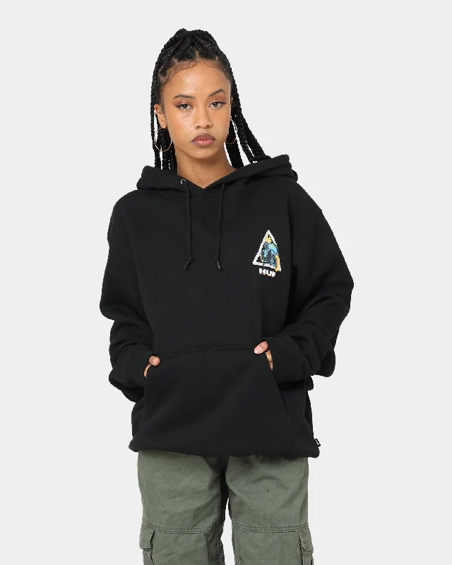 Women's Hooded Sweatshirts with Welt PocketsHUF X Marvel Ghost Rider TT Hoodie Black