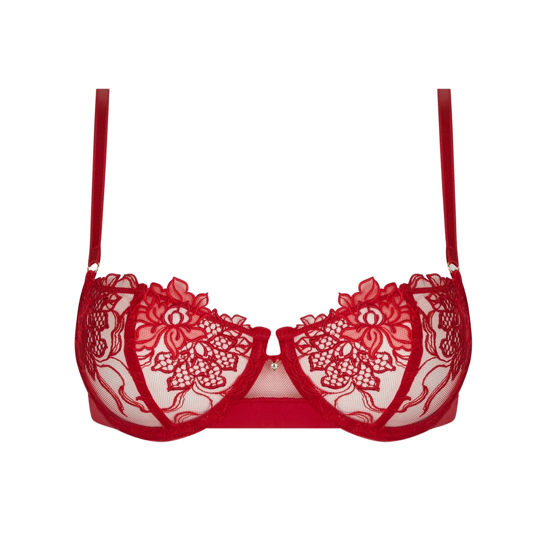 plus-size high-slit pantiesRouge Effusion Corbeille Vertic Bra