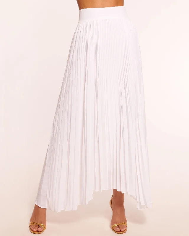 Women's U-Shaped-Neck DressesWinifred Pleated Maxi Skirt