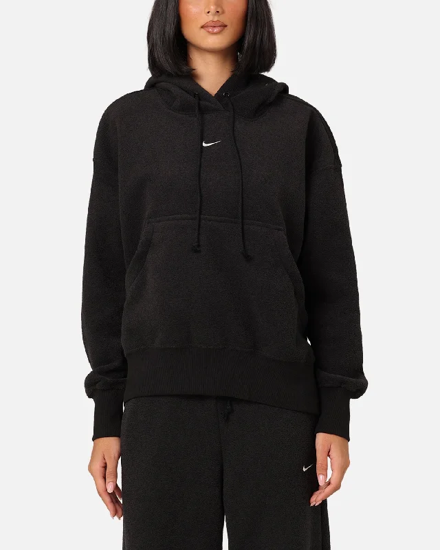 Women's Hooded Sweatshirts with Moisture-Wicking FabricNike Women's Sportswear Phoenix Plush Oversized Cosy Fleece Hoodie Black/Sail