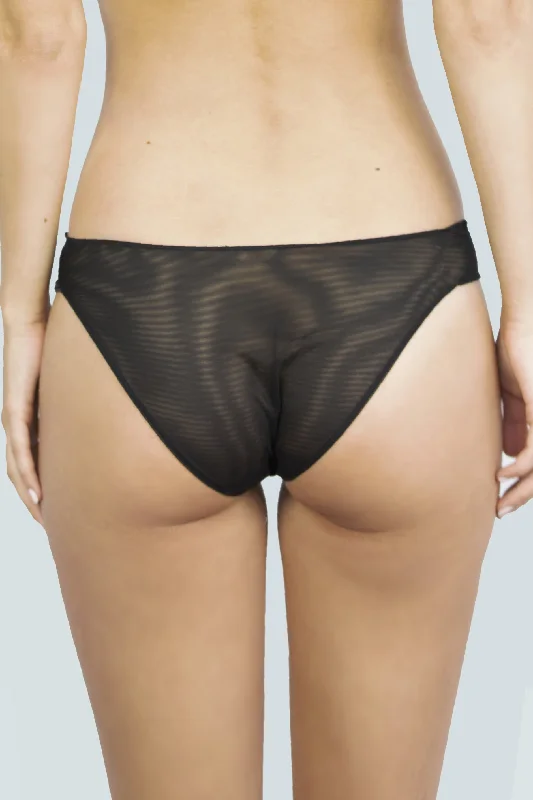 modal fiber high-waisted briefsSheer Tulle Undies