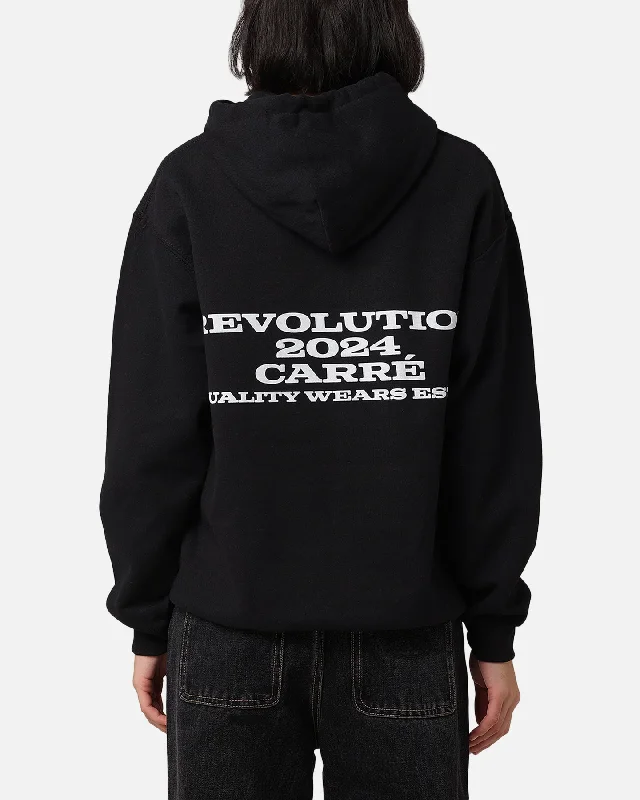 Women's Hooded Sweatshirts with Heavyweight FabricCarre Rev 24 Hoodie Black