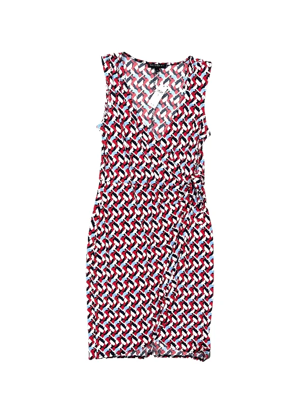 Women's V-Shaped-Neck DressesBlue & Red & White Dress Casual Short Banana Republic, Size S