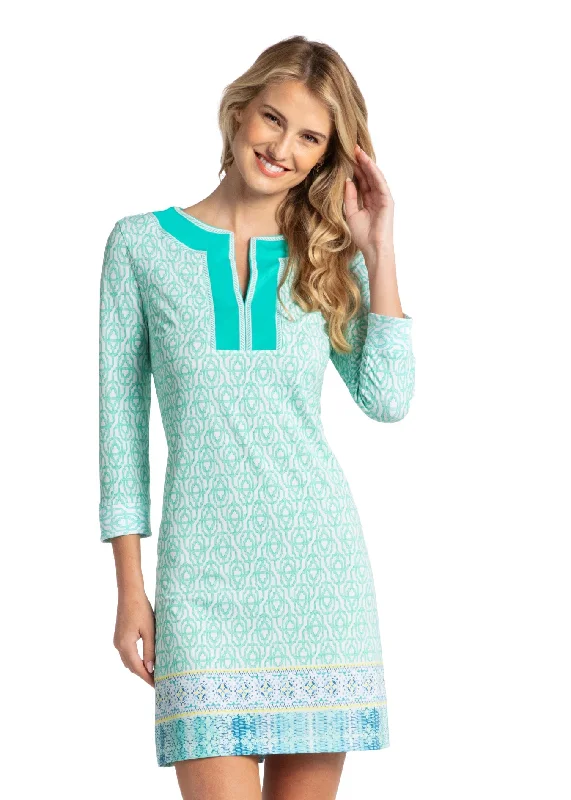 Women's High Collar DressesCoastal Cottage Tunic Dress