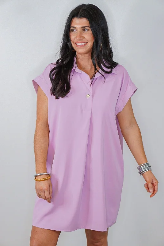 Women's Boat Collar DressesSummer Secrets Lilac Tunic Dress