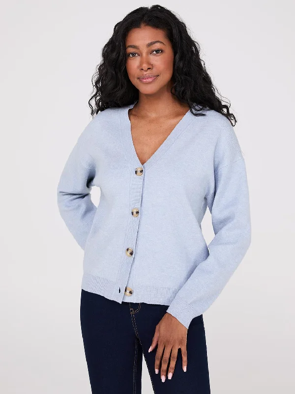 Women's Blouse with Shawl CollarV-Neck Knit Cardigan